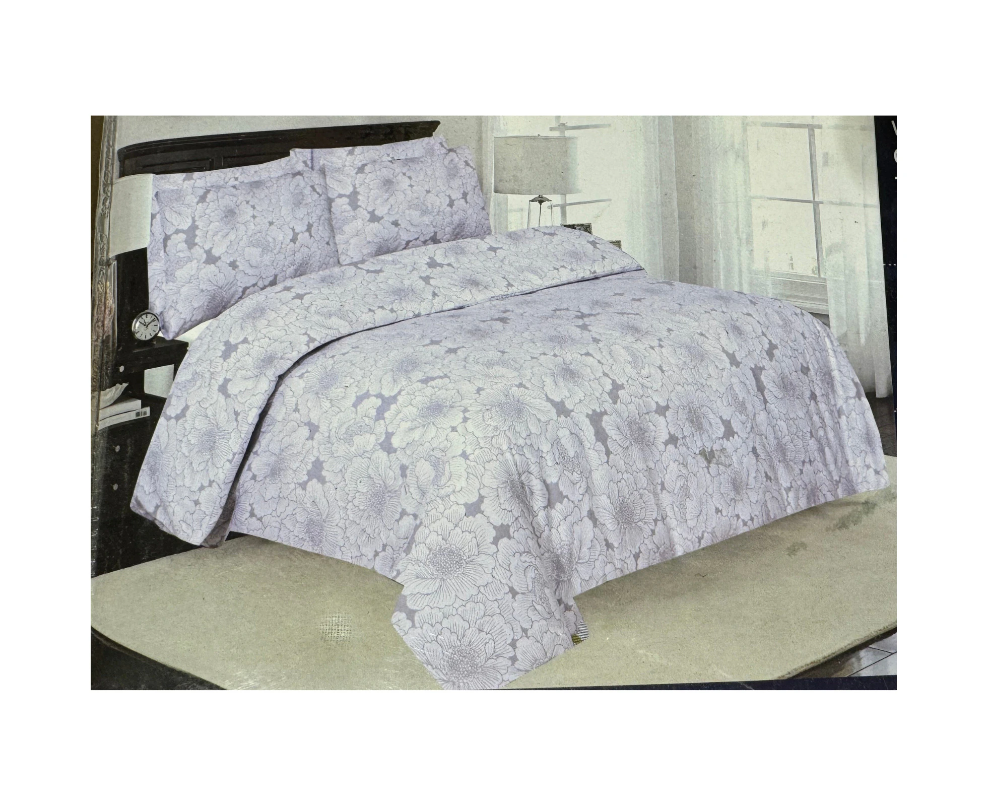 Queen Luxury 100% Cotton Flannelette Quilt Cover & 2 Pillow Case Combo Duvet Set