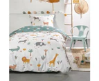 TODAY Happy 4.5 Bedding Set Duvet Cover 140 x 200 cm + 2 Pillowcases 63 x 63 cm - 1 Person - Green