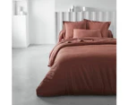 Today Double Duvet Cover 240 x 260 cm Terracotta Cotton