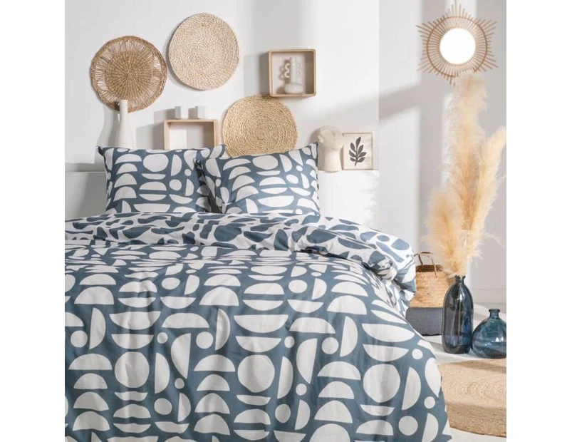 TODAY Sunshine 14.22 Bedding Set Duvet Cover 240 x 260 cm + 2 Pillow Cases 63 x 63 - 100% Cotton 57 Thread Count