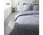 TODAY Prestige Double Bed Linen 240 x 260 cm 100% Cotton Satin Steel