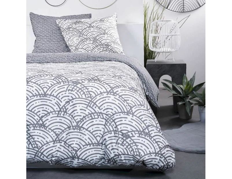 TODAY Duvet Cover Set, Grey, Jumeau