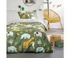 TODAY Happy 4.9 Bedding Set Duvet Cover 140 x 200 cm + 2 Pillowcases 63 x 63 cm - 1 Person - Black