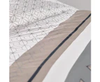 TODAY Double Bed Linen 260 x 240 cm – 100% Cotton – Beige, Black and White