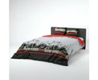 Vision Duvet Cover and 2 Matching Pillowcases, Cotton, red, 240 x 220 cm