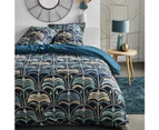 TODAY Duvet Cover Set, Cotton, Blue, Jumeau