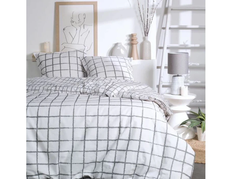 TODAY Sunshine 14.29 Bedding Set Duvet Cover 220 x 240 cm + 2 Pillow Cases 63 x 63 - 100% Cotton 57 Thread Count