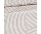 TODAY Sunshine Reversible Double Duvet Cover Set in Printed Cotton – Beige – 240 x 260 cm