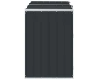 vidaXL Wheelie Bin Storage for Double Bins Anthracite 144x81x113 cm Steel