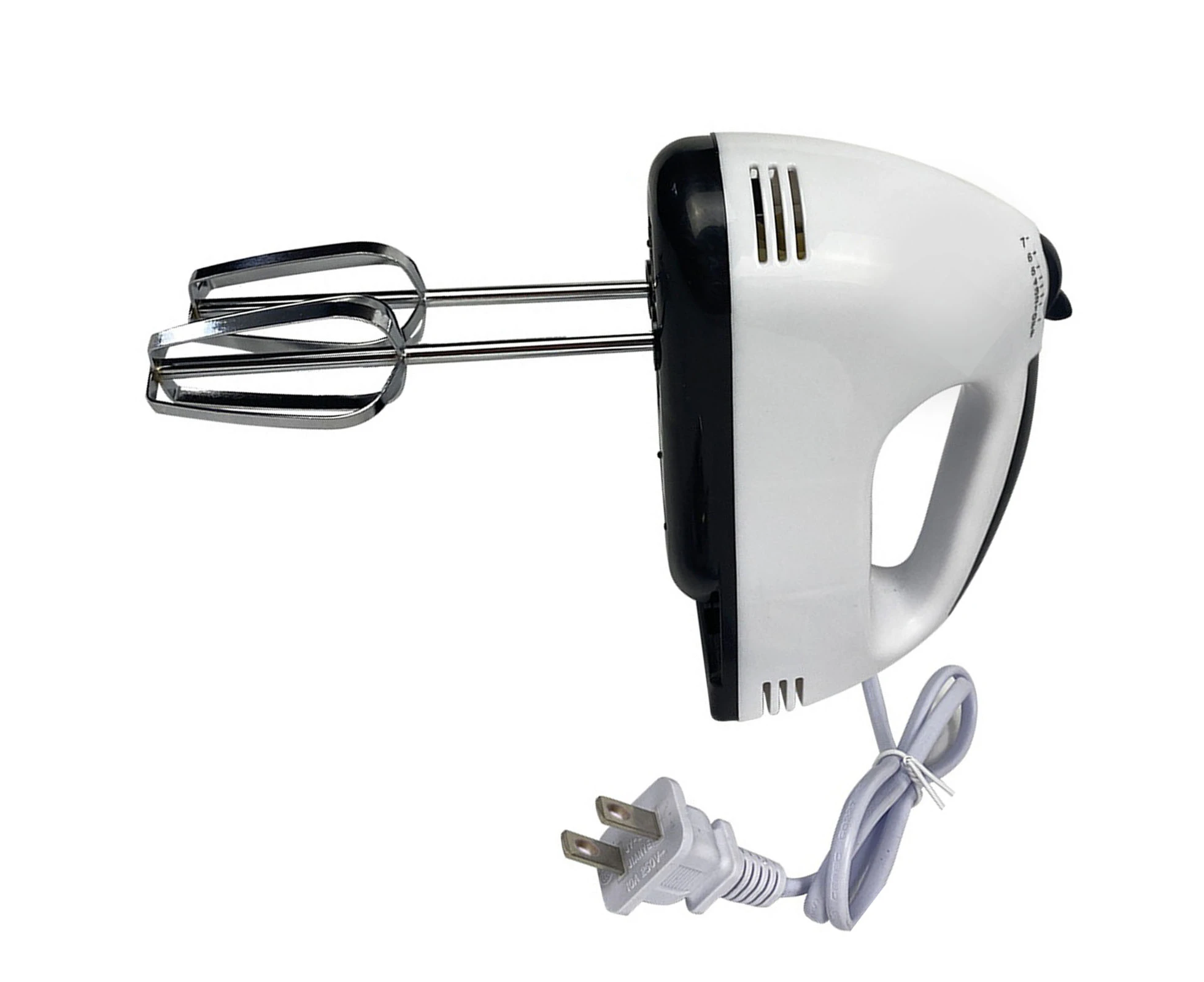 Electric Hand Mixer Handheld 7 Gears Electric Eggbeater With 4 Whisks For Egg Cake Cream Dough