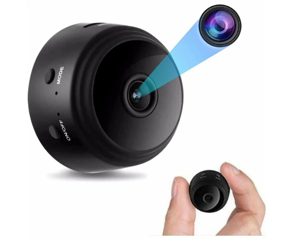 4K Ultra HD Mini Hidden Camera, Home WiFi Remote Security Camera, Smart Motion Detection, Magnetic Function (Black)-