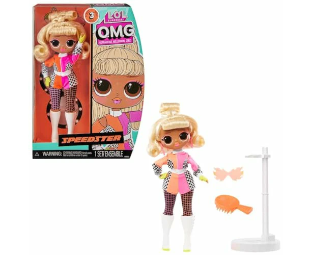 L.O.L. Surprise! OMG Fashion Doll - SPEEDSTER - Includes Fashion Doll, Multiple Surprises, and Fabulous Accessories - Great Gift for Kids Ages 4+