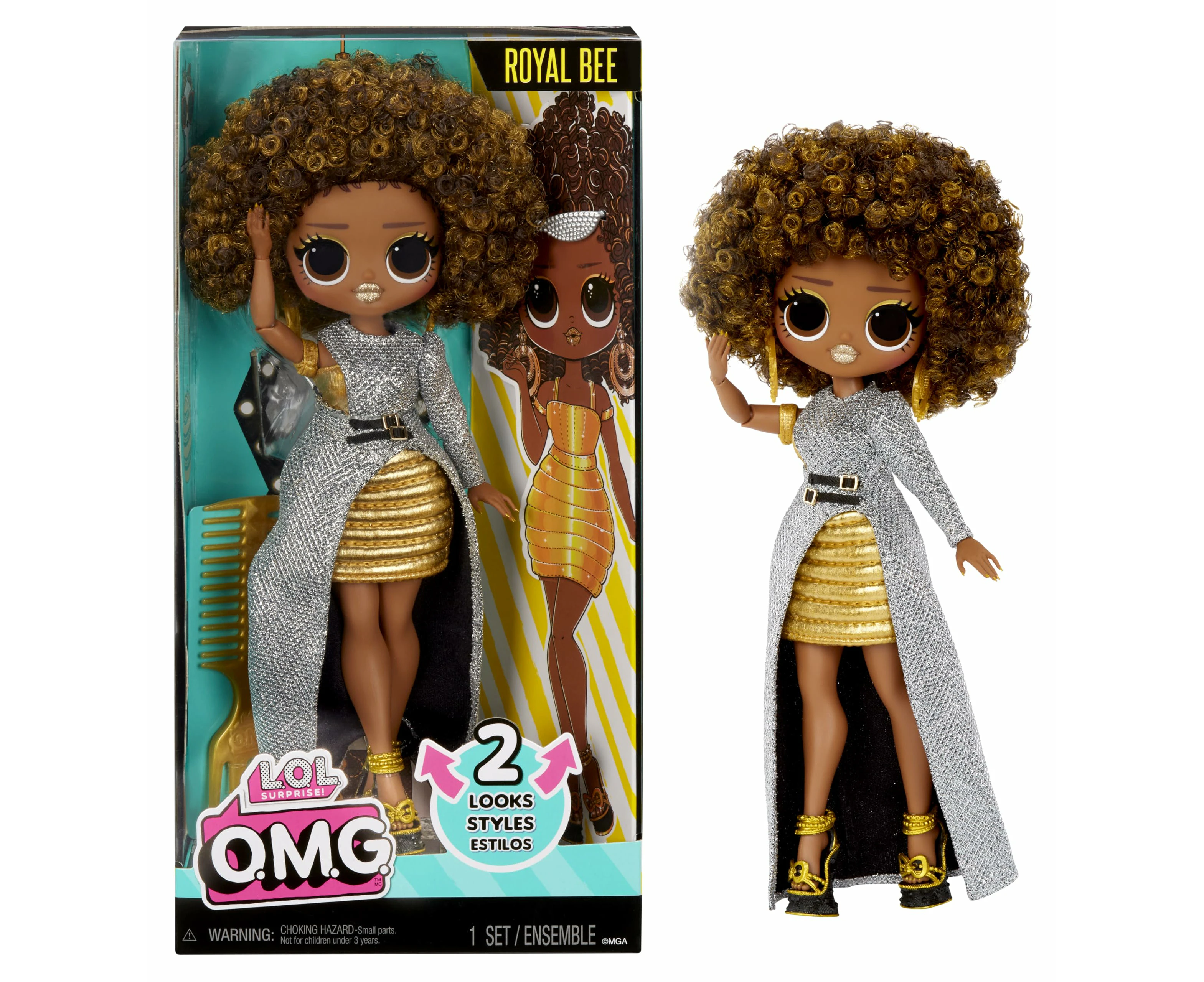 L.O.L. Surprise OMG Fashion Doll - Royal Bee - With Multiple Surprises including Transforming Fashions and Fabulous Accessories – Great for Kids Ages 4+