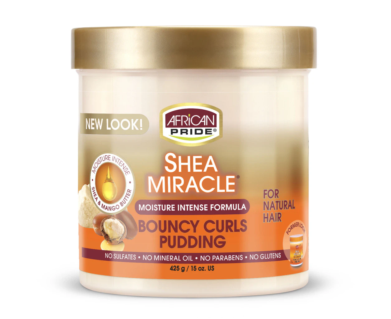 African Pride Shea Miracle Bouncy Curls Pudding 425g (15oz)