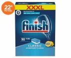 Finish Classic Everyday Clean Dishwasher Tabs Lemon Sparkle 90pk