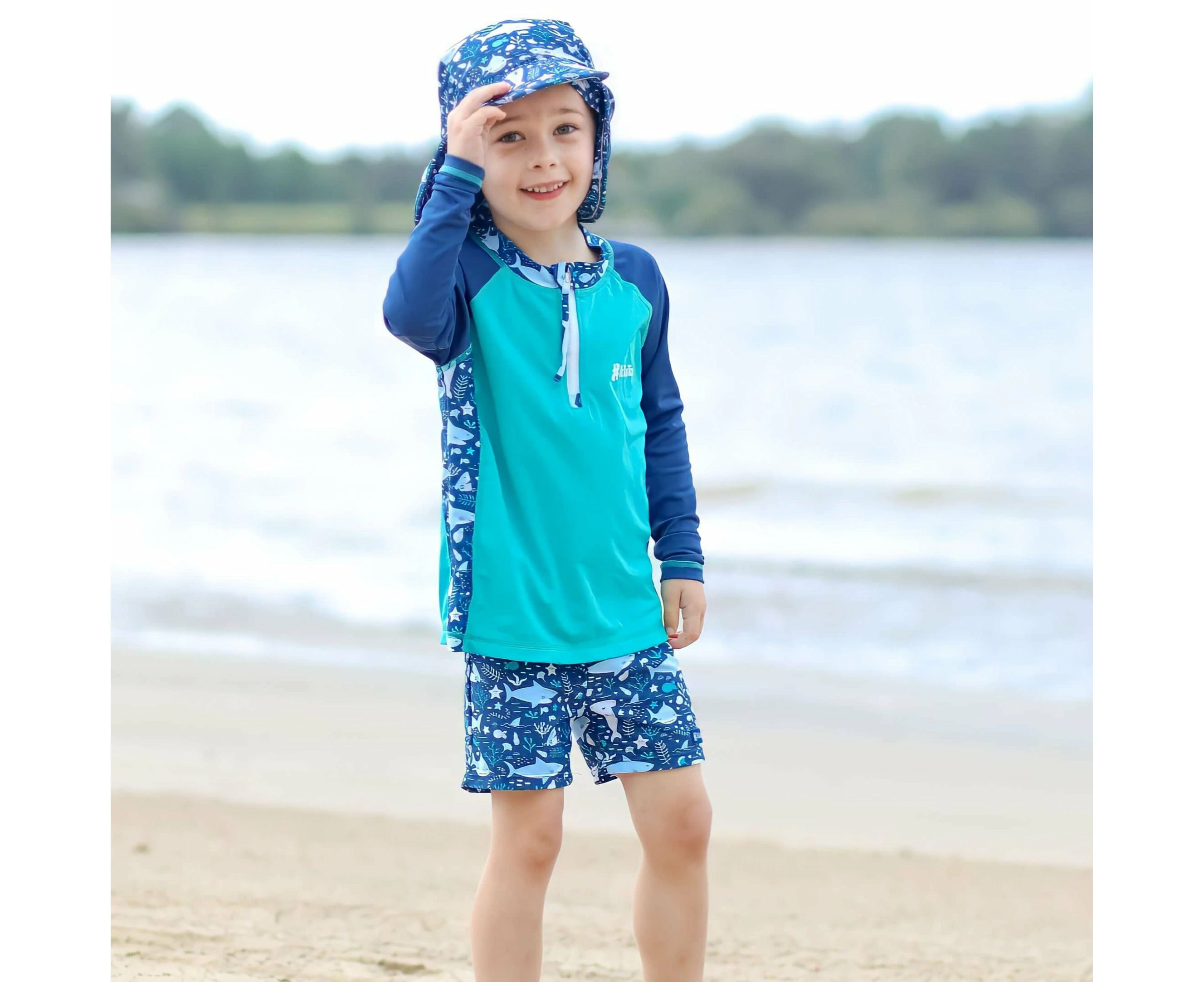 Boys Li'l Rascal Rashguard | Shark Attack!