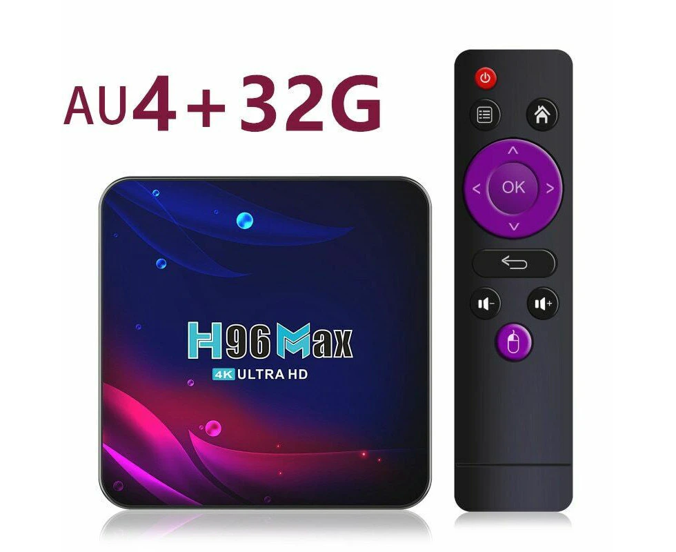 H96 Max V11 Android 11.0 16g/32g/64g Rom Wifi Media Player Smart Tv Box 2 16G AU