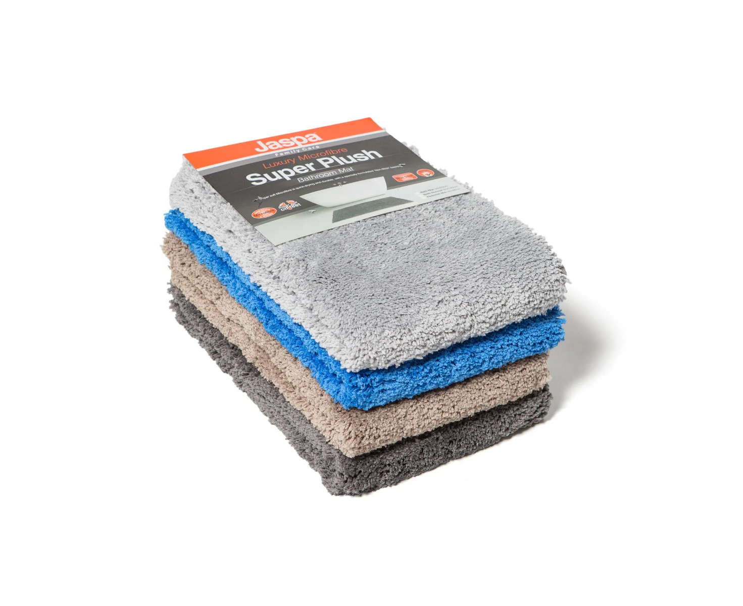 Jaspa Infinity Super Plush Bath Mat - Grey