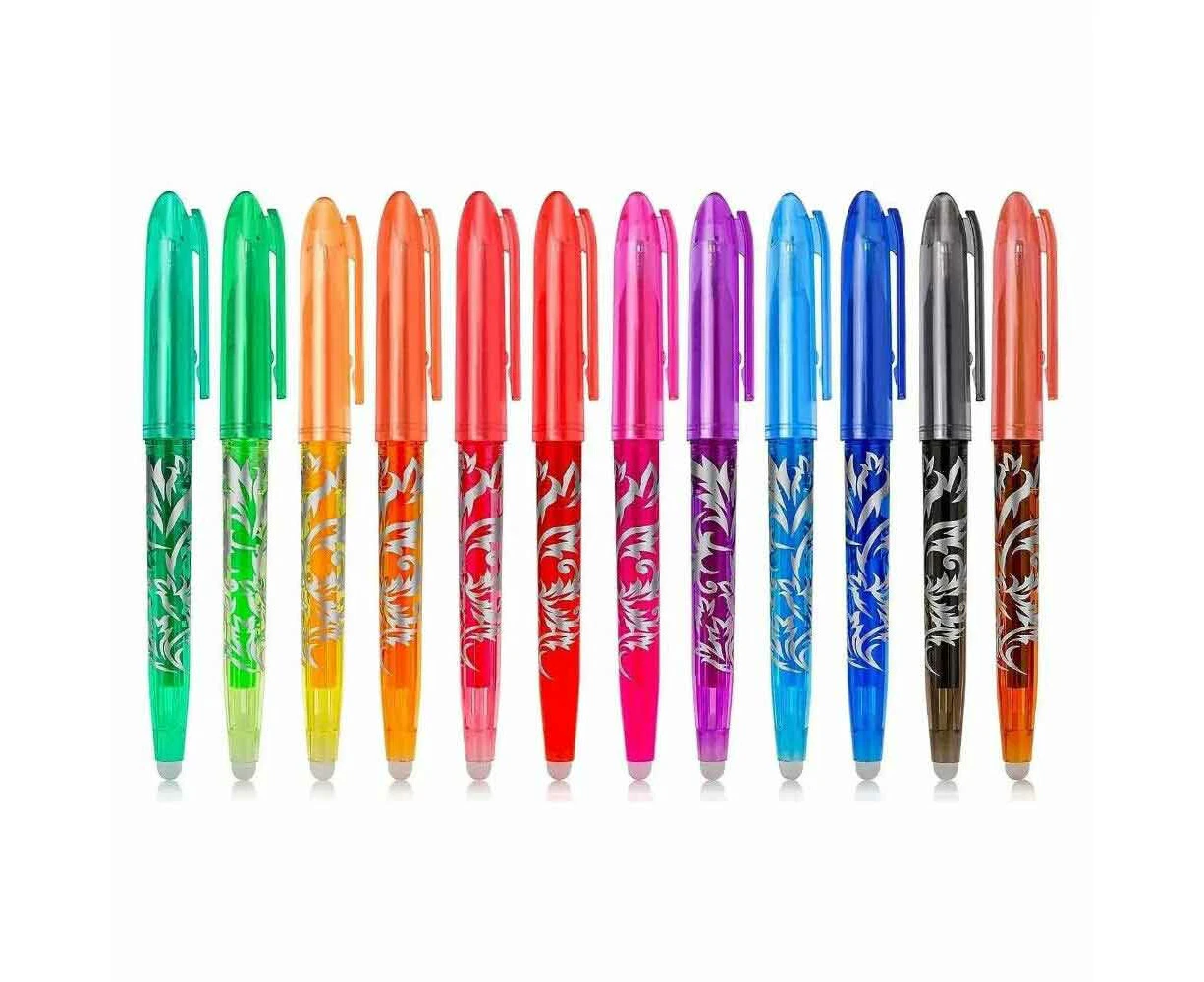 12 Colors 0.7mm Erasable Pen Gel Ink Pens For Drawing Taking Notes Handwriting