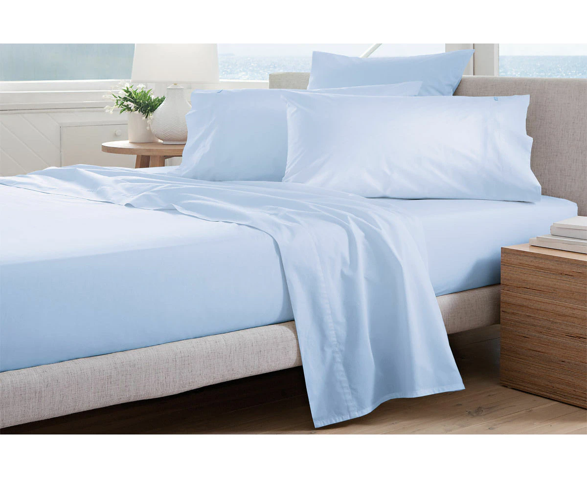 Sheridan Adkins 700TC KING Bed sheet Set in Barely Blue