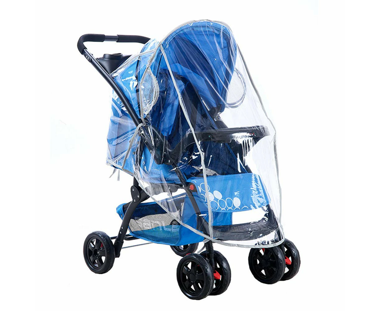 WSECOMM Universal Waterproof Baby Pushchair Rain Cover for Stroller Waterproof Windproof Dust Snow Weather Transparent Baby Carriage Cover