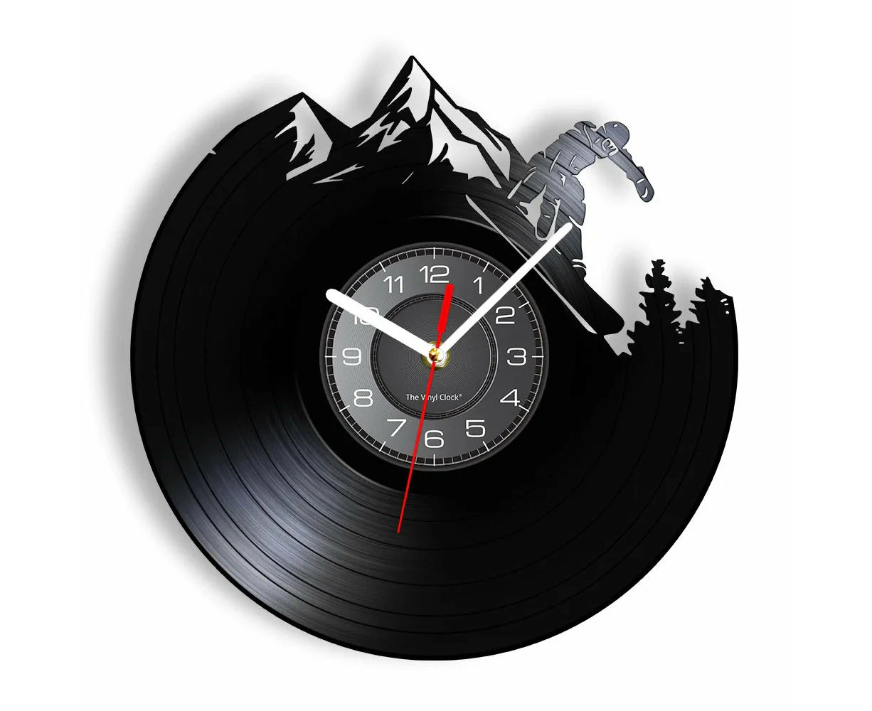 Vintage Freestyle Skiing Wall Clock