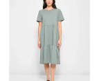 Target Australian Cotton Tiered Jersey Midi Dress