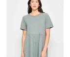 Target Australian Cotton Tiered Jersey Midi Dress