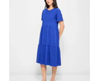 Target Australian Cotton Tiered Jersey Midi Dress