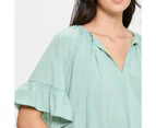 Target Frill Sleeve Peasant Top