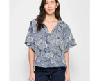 Target Frill Sleeve Peasant Top