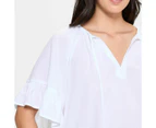 Target Frill Sleeve Peasant Top