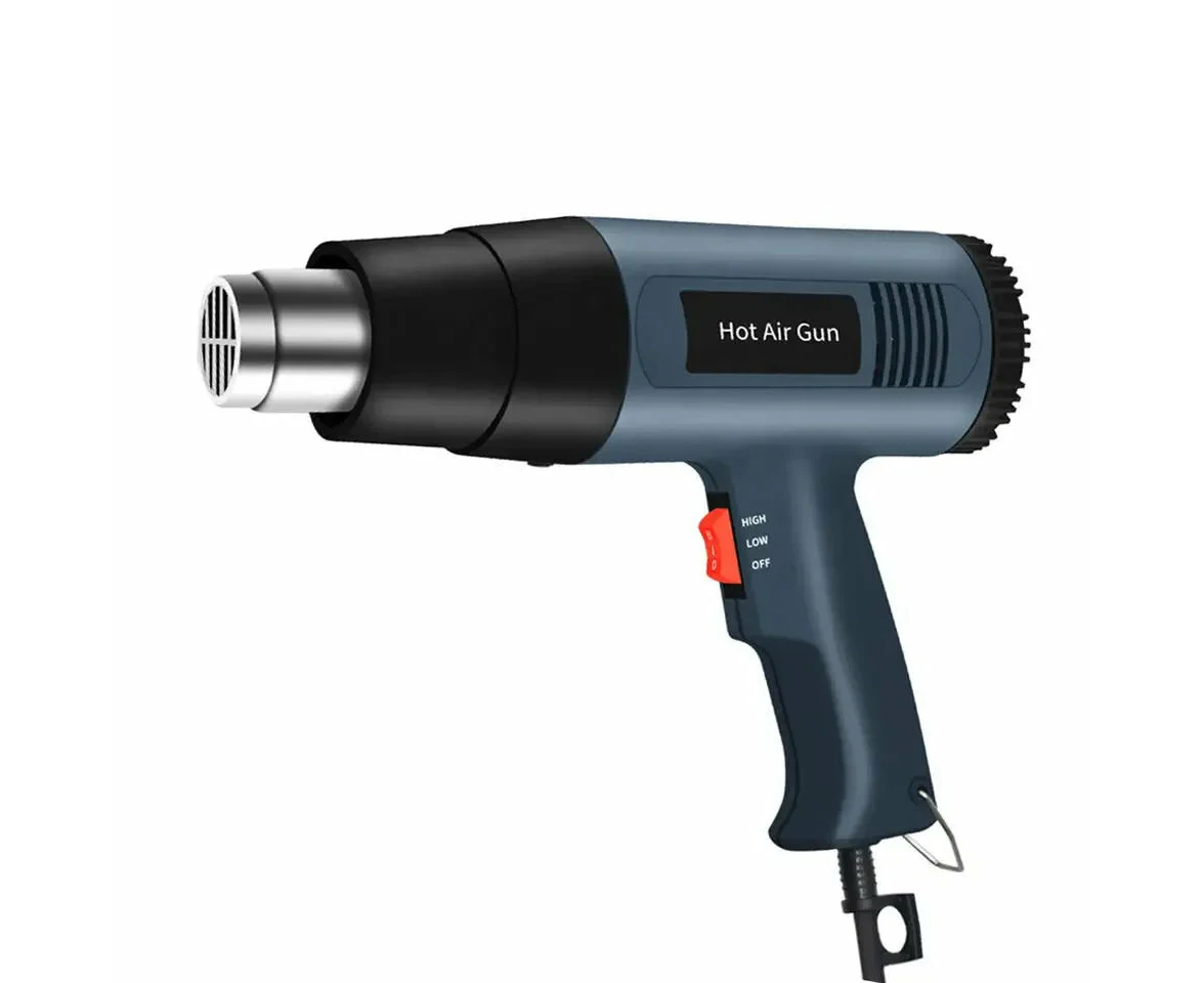 Adjustable Heat Gun For Shrink Packaging Stepless Temp Control (60 600℃)