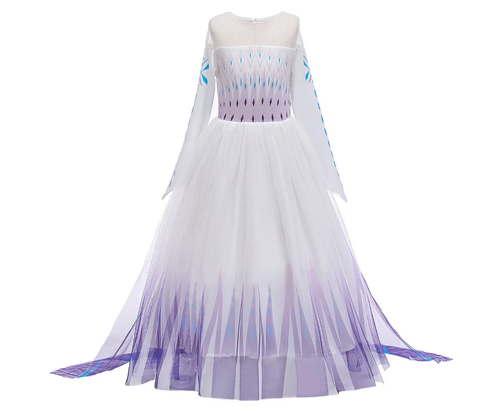 Frozen2 Elsa Princess Dress Formal Birthday Party Halloween Cosplay Costume