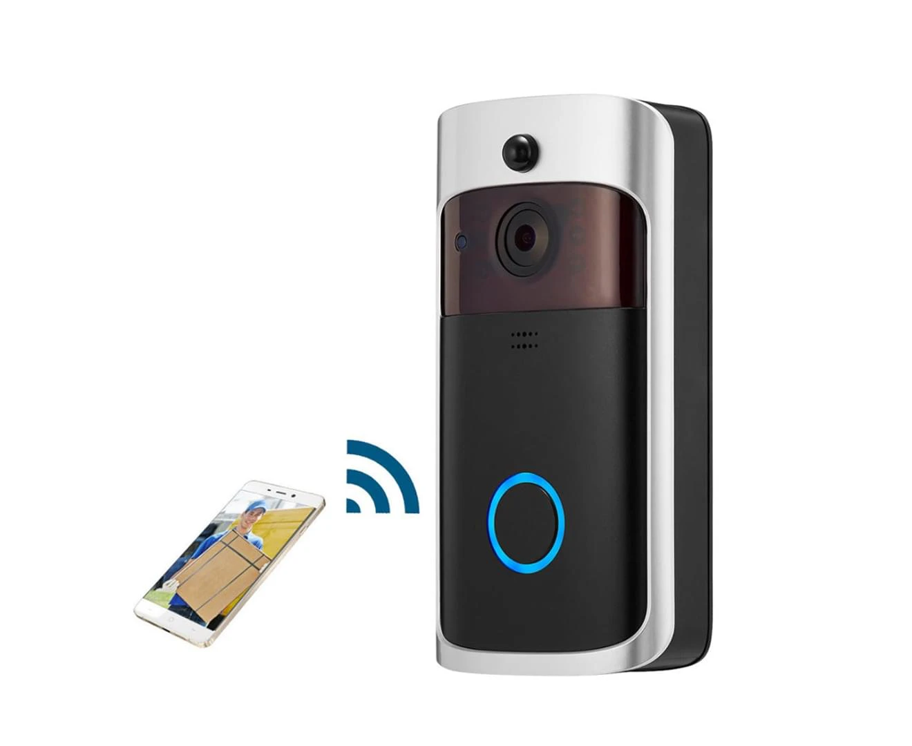 Battery Operated HD Smart Wi-Fi Security Video Doorbell