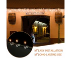 50PCS LED Fairy Light Stainless Steel Gutter Hook Clip Outdoor Light Hooks Party