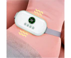 Heating Pad Massager Abdominal Massager Menstrual Heating Pad Fast Heating Belly Wrap Belt With 3 Heat Levels And 2 Vibration Modes,White