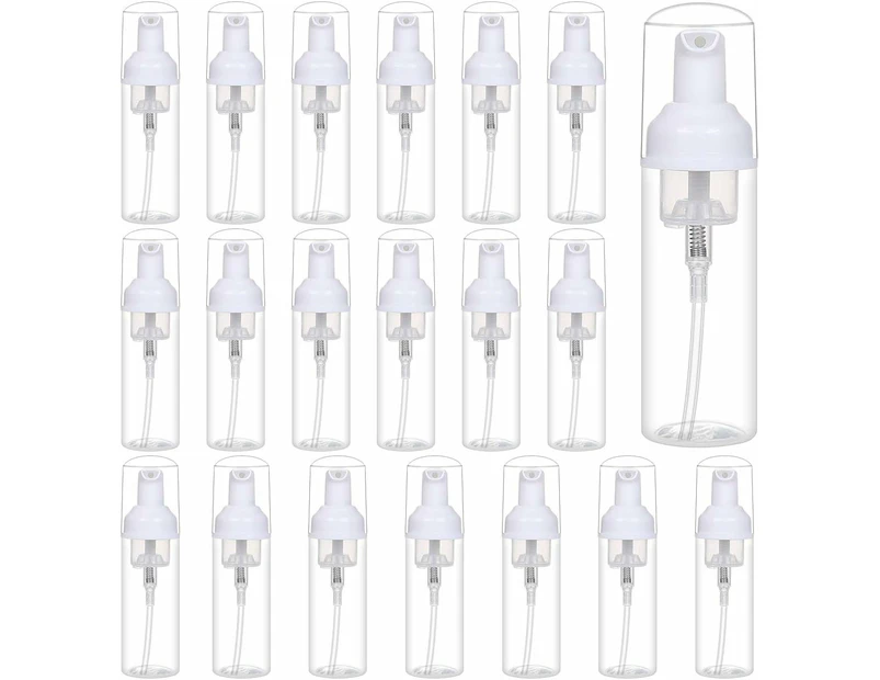 24 Pcs Foam Pump Bottle Dispenser Refillable 2oz/60ml for Hand Soap Shampoo Lash Cleanser Packaging Liquid Cleaning