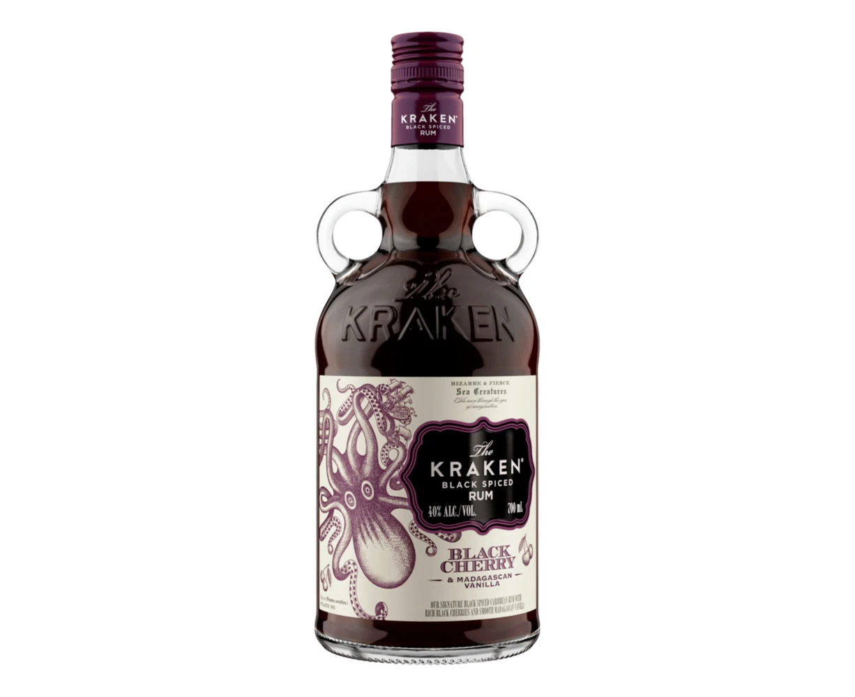 The Kraken Black Cherry & Madagascan Vanilla Spiced Rum 700mL