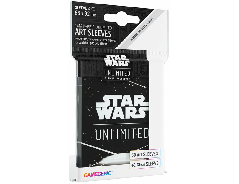 Gamegenic Star Wars Unlimited Art Sleeves Card Back White