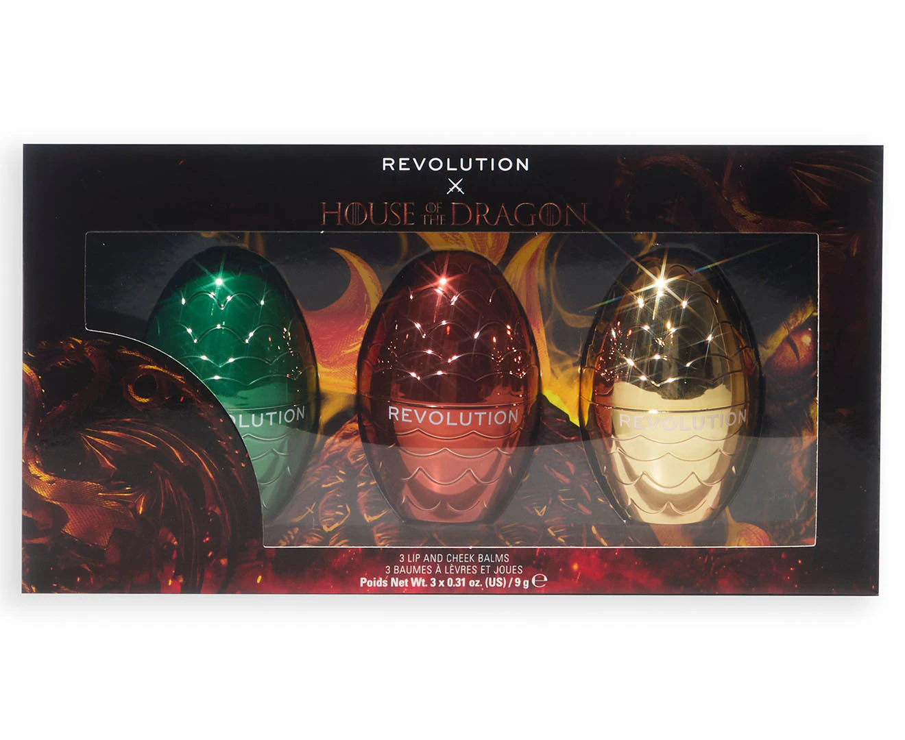 Revolution Beauty x House of Dragon Egg Lip & Cheek Balm Set