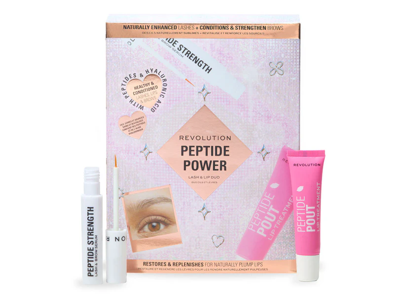 Revolution Peptide Power Lash & Lip Duo Gift Set