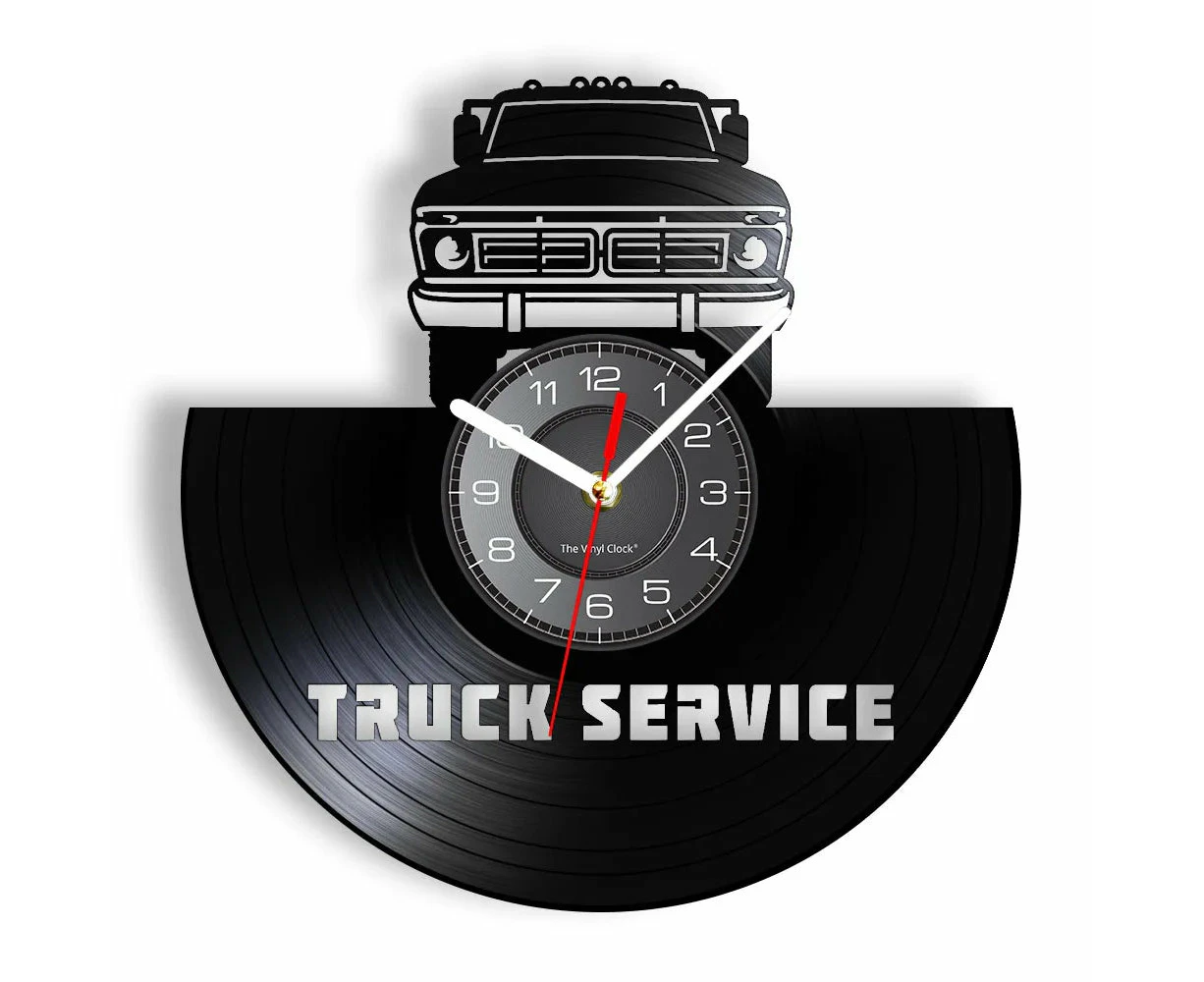 Custom Vinyl Music Record Wall Clock For Garage