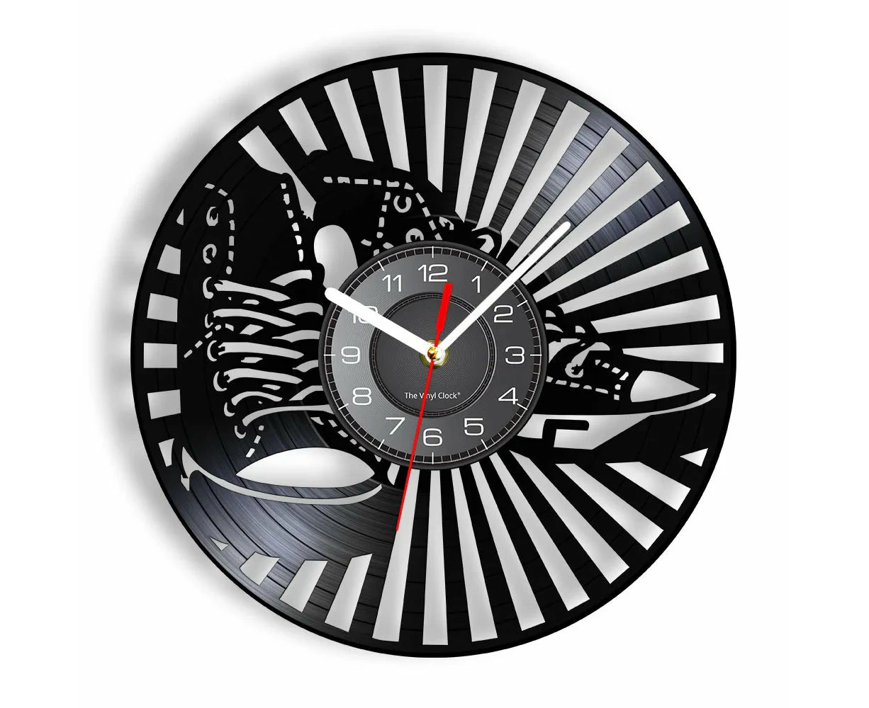 Sneaker Vinyl Record Wall Clock