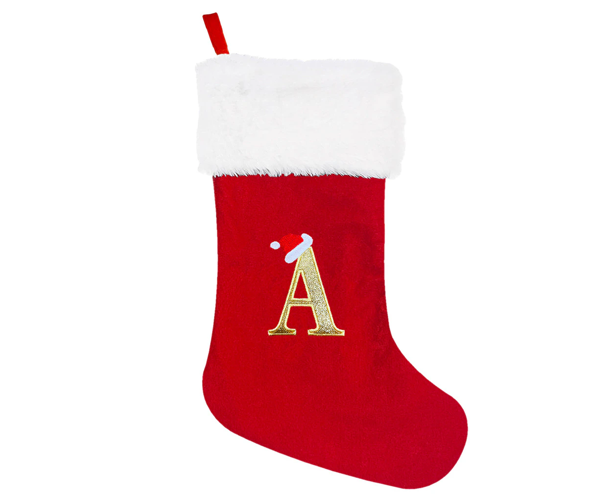 Christmas Stocking With Personalised Alphabet Letter Xmas Home Decor A