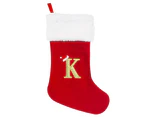 Christmas Stocking With Personalised Alphabet Letter Xmas Home Decor K