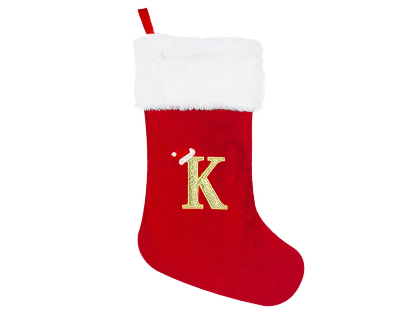 Christmas Stocking With Personalised Alphabet Letter Xmas Home Decor K