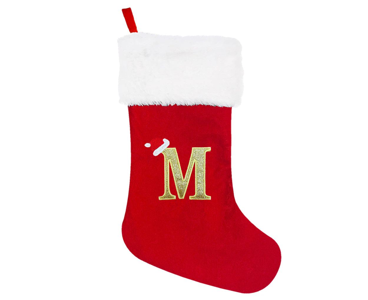 Christmas Stocking With Personalised Alphabet Letter Xmas Home Decor M