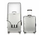 Full Transparent Luggage Protector Cover Waterproof PVC Trolley Suitcase Cover -Style 1-M