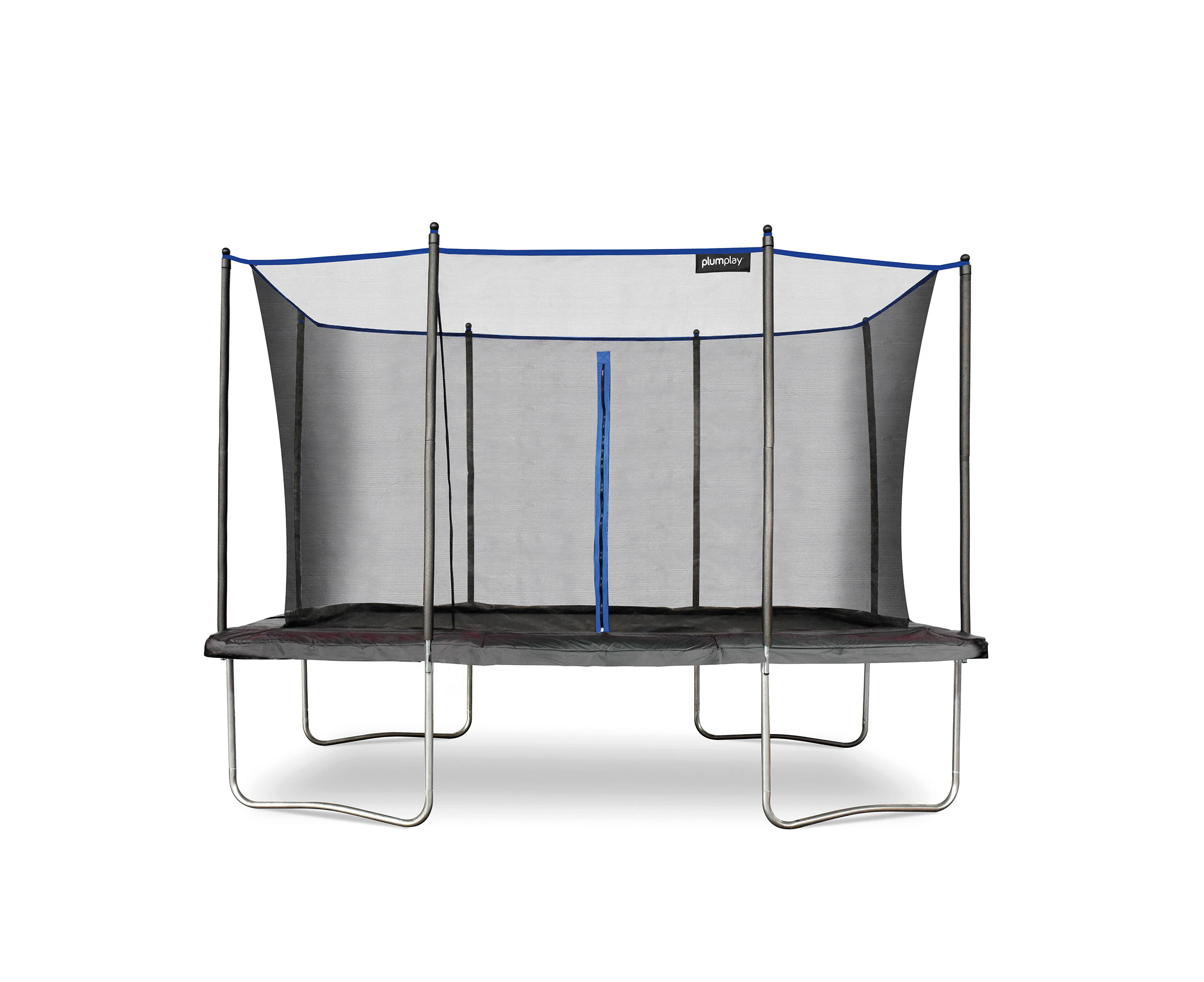 Plum 12ft x 8ft Rectangular Trampoline & Enclosure - PVC Padding | Safe & Durable Outdoor Trampoline for Kids